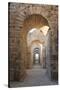 Turkey, Izmir, Bergama, Pergamon. Arches of the sanctuary of Trajan.-Emily Wilson-Stretched Canvas