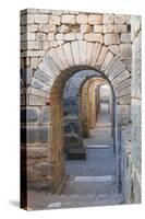 Turkey, Izmir, Bergama, Pergamon. Arches of the sanctuary of Trajan.-Emily Wilson-Stretched Canvas