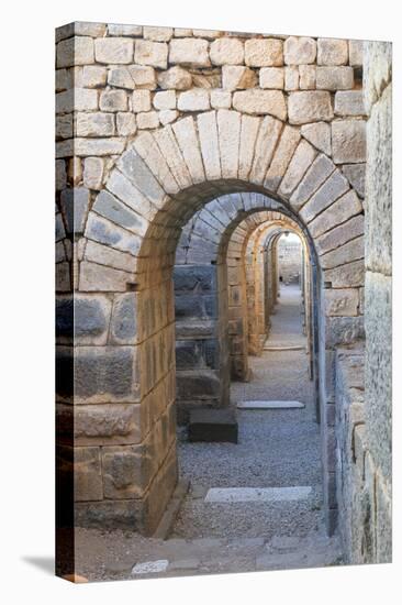 Turkey, Izmir, Bergama, Pergamon. Arches of the sanctuary of Trajan.-Emily Wilson-Stretched Canvas