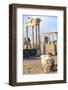 Turkey, Izmir, Bergama, Pergamon. Temple of Trajan on the acropolis.-Emily Wilson-Framed Photographic Print