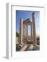 Turkey, Izmir, Bergama, Pergamon. Temple of Trajan on the acropolis.-Emily Wilson-Framed Photographic Print