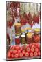 Turkey, Izmir, Kusadasi. Local market, red peppers and tomatoes.-Emily Wilson-Mounted Photographic Print