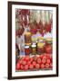 Turkey, Izmir, Kusadasi. Local market, red peppers and tomatoes.-Emily Wilson-Framed Photographic Print