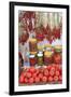 Turkey, Izmir, Kusadasi. Local market, red peppers and tomatoes.-Emily Wilson-Framed Photographic Print