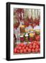 Turkey, Izmir, Kusadasi. Local market, red peppers and tomatoes.-Emily Wilson-Framed Photographic Print