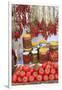 Turkey, Izmir, Kusadasi. Local market, red peppers and tomatoes.-Emily Wilson-Framed Premium Photographic Print
