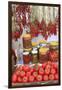 Turkey, Izmir, Kusadasi. Local market, red peppers and tomatoes.-Emily Wilson-Framed Premium Photographic Print