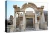 Turkey, Izmir, Selcuk, ancient city Ephesus, Temple of Hadrian.-Emily Wilson-Stretched Canvas