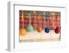 Turkey, Izmir, Selcuk, weaving loom with balls of wool or yarn.-Emily Wilson-Framed Photographic Print