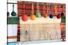 Turkey, Izmir, Selcuk, weaving loom with balls of wool or yarn.-Emily Wilson-Stretched Canvas