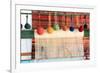 Turkey, Izmir, Selcuk, weaving loom with balls of wool or yarn.-Emily Wilson-Framed Premium Photographic Print