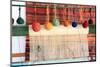 Turkey, Izmir, Selcuk, weaving loom with balls of wool or yarn.-Emily Wilson-Mounted Photographic Print