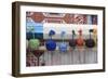 Turkey, Izmir, Selcuk, weaving loom with balls of wool or yarn.-Emily Wilson-Framed Photographic Print