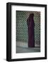 Turkey, Marmara, Bursa, Green Mosque, Yesil Cami. Covered woman praying.-Emily Wilson-Framed Photographic Print