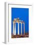 Turkey, Mediterranean Region, Turquoise Coast, Lycia, Side, 2nd Century Temple of Apollo and Athena-Christian Kober-Framed Photographic Print