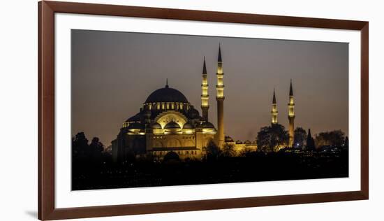 Turkey Mosque at Night-Art Wolfe-Framed Photographic Print
