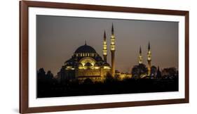 Turkey Mosque at Night-Art Wolfe-Framed Photographic Print