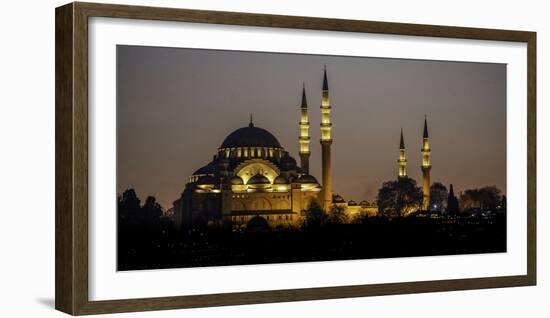 Turkey Mosque at Night-Art Wolfe-Framed Photographic Print