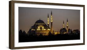 Turkey Mosque at Night-Art Wolfe-Framed Photographic Print