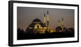 Turkey Mosque at Night-Art Wolfe-Framed Photographic Print