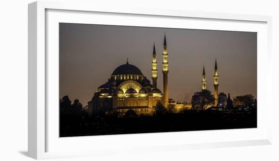 Turkey Mosque at Night-Art Wolfe-Framed Photographic Print