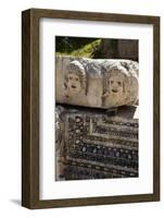 Turkey, Myra, Theater, Relief, Greek Masks-Samuel Magal-Framed Photographic Print