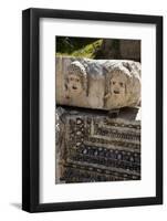 Turkey, Myra, Theater, Relief, Greek Masks-Samuel Magal-Framed Photographic Print