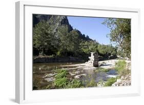 Turkey, Olympus, View of Ruins in the River-Samuel Magal-Framed Photographic Print