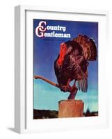 "Turkey on Hatchet," Country Gentleman Cover, November 1, 1941-null-Framed Giclee Print