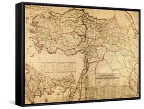 Turkey, Ottoman Empire - Panoramic Map-Lantern Press-Framed Stretched Canvas