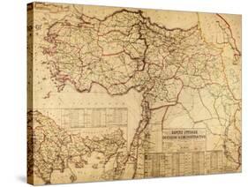 Turkey, Ottoman Empire - Panoramic Map-Lantern Press-Stretched Canvas