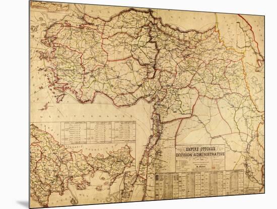 Turkey, Ottoman Empire - Panoramic Map-Lantern Press-Mounted Art Print