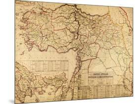 Turkey, Ottoman Empire - Panoramic Map-Lantern Press-Mounted Art Print