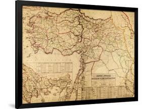 Turkey, Ottoman Empire - Panoramic Map-Lantern Press-Framed Art Print