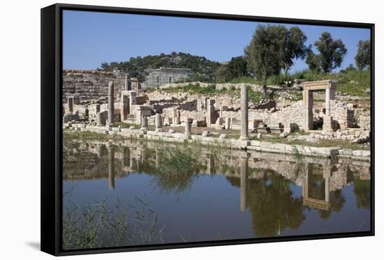 Turkey, Patara, Colonnade Street-Samuel Magal-Framed Stretched Canvas