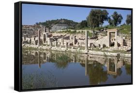 Turkey, Patara, Colonnade Street-Samuel Magal-Framed Stretched Canvas