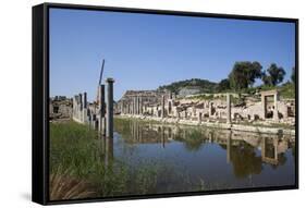 Turkey, Patara, Colonnade Street-Samuel Magal-Framed Stretched Canvas