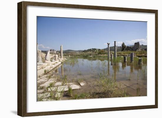 Turkey, Patara, Colonnade Street-Samuel Magal-Framed Photographic Print