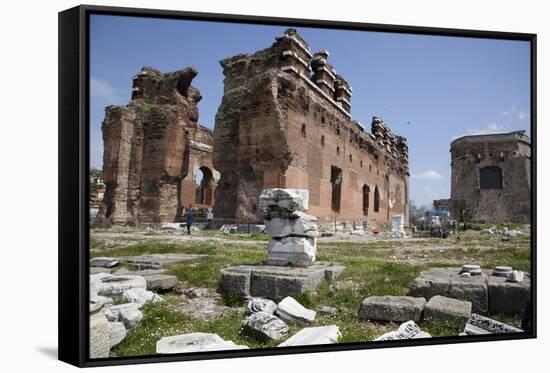 Turkey, Pergamon, Temple of Egyptian Gods ( Serapeion )-Samuel Magal-Framed Stretched Canvas