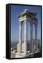 Turkey, Pergamon, Temple of Traianus-Samuel Magal-Framed Stretched Canvas