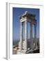 Turkey, Pergamon, Temple of Traianus-Samuel Magal-Framed Photographic Print