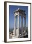 Turkey, Pergamon, Temple of Traianus-Samuel Magal-Framed Photographic Print