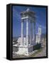 Turkey, Pergamum, Acropolis, Trajan's Temple-null-Framed Stretched Canvas