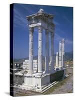 Turkey, Pergamum, Acropolis, Trajan's Temple-null-Stretched Canvas