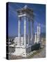 Turkey, Pergamum, Acropolis, Trajan's Temple-null-Stretched Canvas