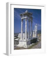 Turkey, Pergamum, Acropolis, Trajan's Temple-null-Framed Giclee Print