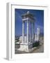 Turkey, Pergamum, Acropolis, Trajan's Temple-null-Framed Giclee Print