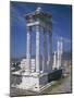 Turkey, Pergamum, Acropolis, Trajan's Temple-null-Mounted Giclee Print