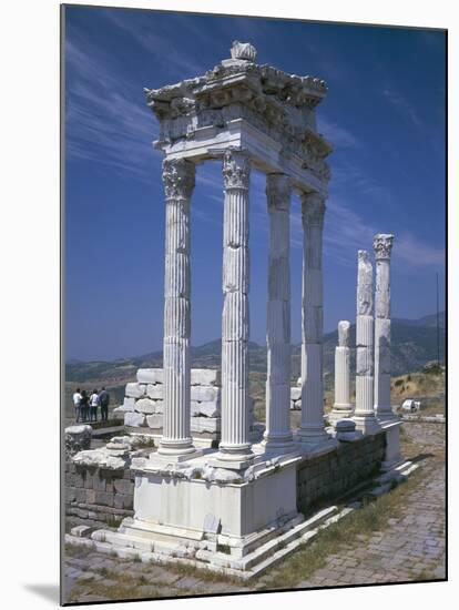 Turkey, Pergamum, Acropolis, Trajan's Temple-null-Mounted Giclee Print