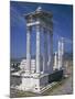 Turkey, Pergamum, Acropolis, Trajan's Temple-null-Mounted Giclee Print